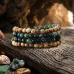 Collar Japa Mala de 108 Cuentas con Árbol de la Vida y Ganesha