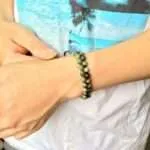 Pulsera bohemia ajustable para hombre con varias piedras naturales