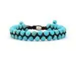 Pulsera bohemia ajustable para hombre con varias piedras naturales