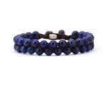 Pulsera bohemia ajustable para hombre con varias piedras naturales