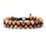 Pulseras bohemias ajustables unisex con varias piedras naturales - Imagen 9