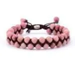 Pulseras bohemias ajustables unisex con varias piedras naturales