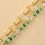 Pulsera del verdadero amor con ópalo y aventurina o turquesa y jaspe