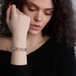 Pulsera del verdadero amor con ópalo y aventurina o turquesa y jaspe