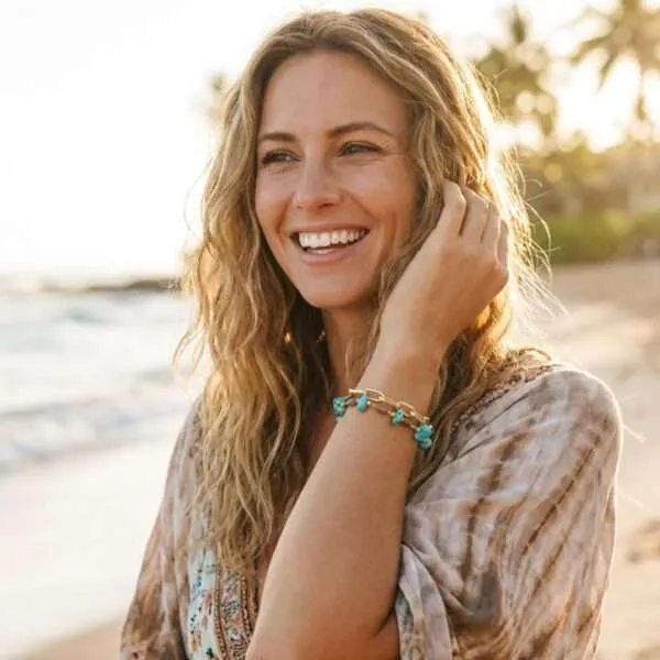 Pulsera del verdadero amor con ópalo y aventurina o turquesa y jaspe