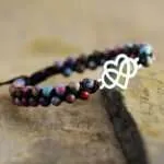Pulsera boho del amor infinito para parejas con piedras naturales