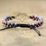 Pulsera boho del amor infinito para parejas con piedras naturales