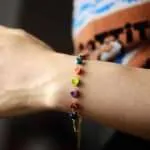 Pulsera boho de los siete planos para ser feliz con piedras de jaspe
