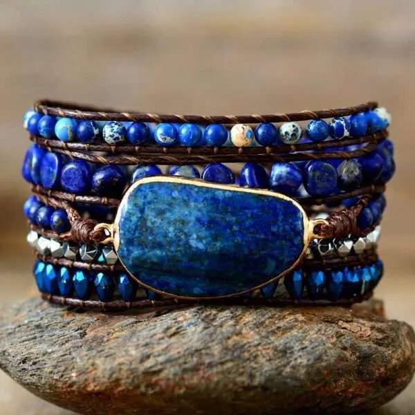 Pulsera unisex del incremento de la capacidad física con lapislázuli
