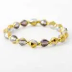 Conjunto de pulseras con piedras medicinales de la protección con Hamsa