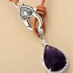 Gargantilla boho del aumento de la motivación con piedra de amatista