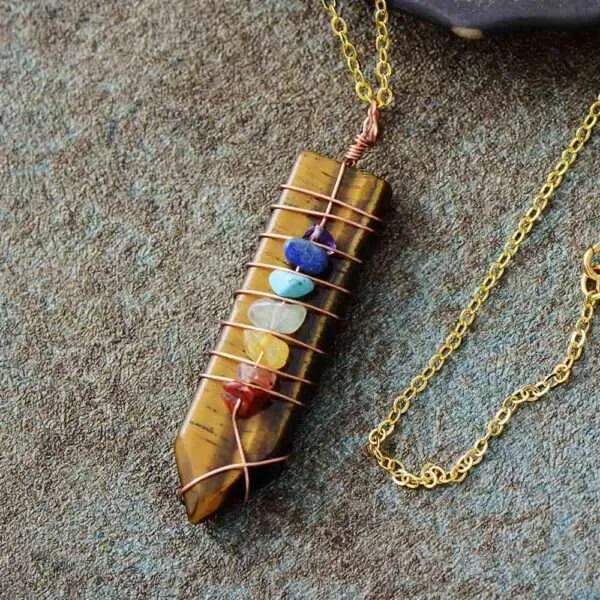 Collar orgonita con piedras generadoras y transmutadoras de energía