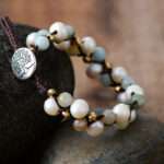 Pulsera playera de la homeostasis con perlas de agua dulce