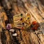 Anillo original de las estrellas fugaces y los sueños cumplidos con circonita