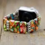 Correa Apple Watch elástica de los 7 Chakras con piedras naturales