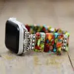 Correa Apple Watch elástica de los 7 Chakras con piedras naturales