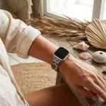 Correa Apple Watch elástica de los 7 Chakras con piedras naturales