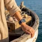 Correa Apple Watch elástica bohemia con piedras de jaspe de colores