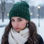 Pendientes bohemios de la nieve que no se deshace con piedras de jaspe