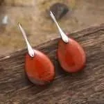 Pendientes de las 5 piedras oscuritas con apatita, amatista, lapislázuli, jaspe rojo u ópalo - Imagen 11