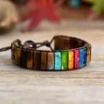 Pulsera del fluir de los 7 chakras con piedras energéticas