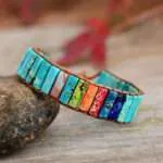 Pulsera del fluir de los 7 chakras con piedras energéticas