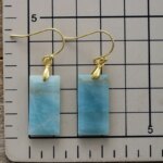 Pendientes del aura limpia con piedras de amatista, amazonita o labradorita