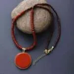 Collar del alcance de mi propósito con lapislázuli, jaspe, ojo de tigre, ónix negro o jaspe rojo