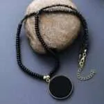 Collar del alcance de mi propósito con lapislázuli, jaspe, ojo de tigre, ónix negro o jaspe rojo