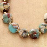 Pulsera espiritual de la expansión de la fuerza con piedras de jaspe