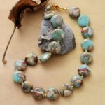 Pulsera espiritual de la expansión de la fuerza con piedras de jaspe