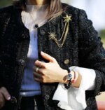 Collar del amor fructífero en forma de corazón con amatista, lapislázuli u ónix negro