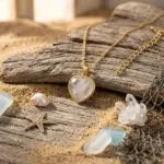 Collar del Amor Fructífero — Corazón de Piedra Natural