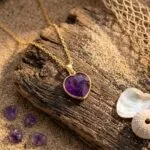 Collar del Amor Fructífero — Corazón de Piedra Natural