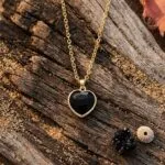Collar del Amor Fructífero — Corazón de Piedra Natural
