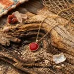 Collar del Amor Fructífero — Corazón de Piedra Natural