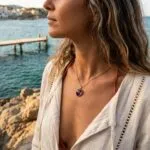 Collar del Amor Fructífero — Corazón de Piedra Natural