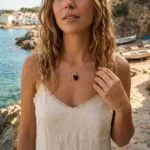 Collar del Amor Fructífero — Corazón de Piedra Natural