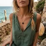 Collar del Amor Fructífero — Corazón de Piedra Natural