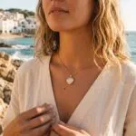 Collar del Amor Fructífero — Corazón de Piedra Natural