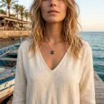 Collar del Amor Fructífero — Corazón de Piedra Natural