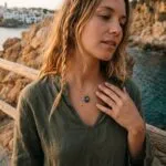 Collar del Amor Fructífero — Corazón de Piedra Natural
