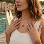 Collar del Amor Fructífero — Corazón de Piedra Natural