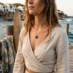 Collar del Amor Fructífero — Corazón de Piedra Natural