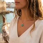 Collar del Amor Fructífero — Corazón de Piedra Natural