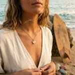 Collar del Amor Fructífero — Corazón de Piedra Natural