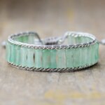 Pulsera del buen funcionamiento digestivo con aventurina, ónix negro o jade