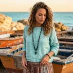 Conjunto Japa Mala 108 cuentas con Ojo de Tigre, Ónix y Turquesa Africana