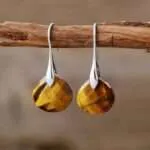 Pendientes de la clara percepción con 10 piedras naturales facetadas - Imagen 12