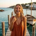 Gargantilla Minimalista de Mi Refugio con Turquesa Africana o Labradorita